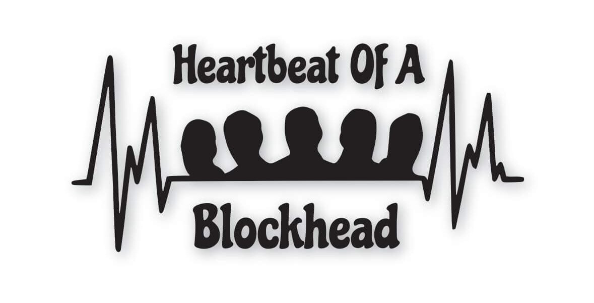 Heartbeat of a Blockhead Decal Black Colour