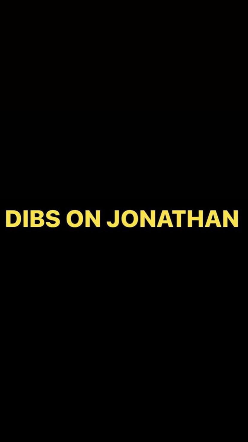 Pre-Order DIBS ON JONATHAN Wristbands (Yellow Text)