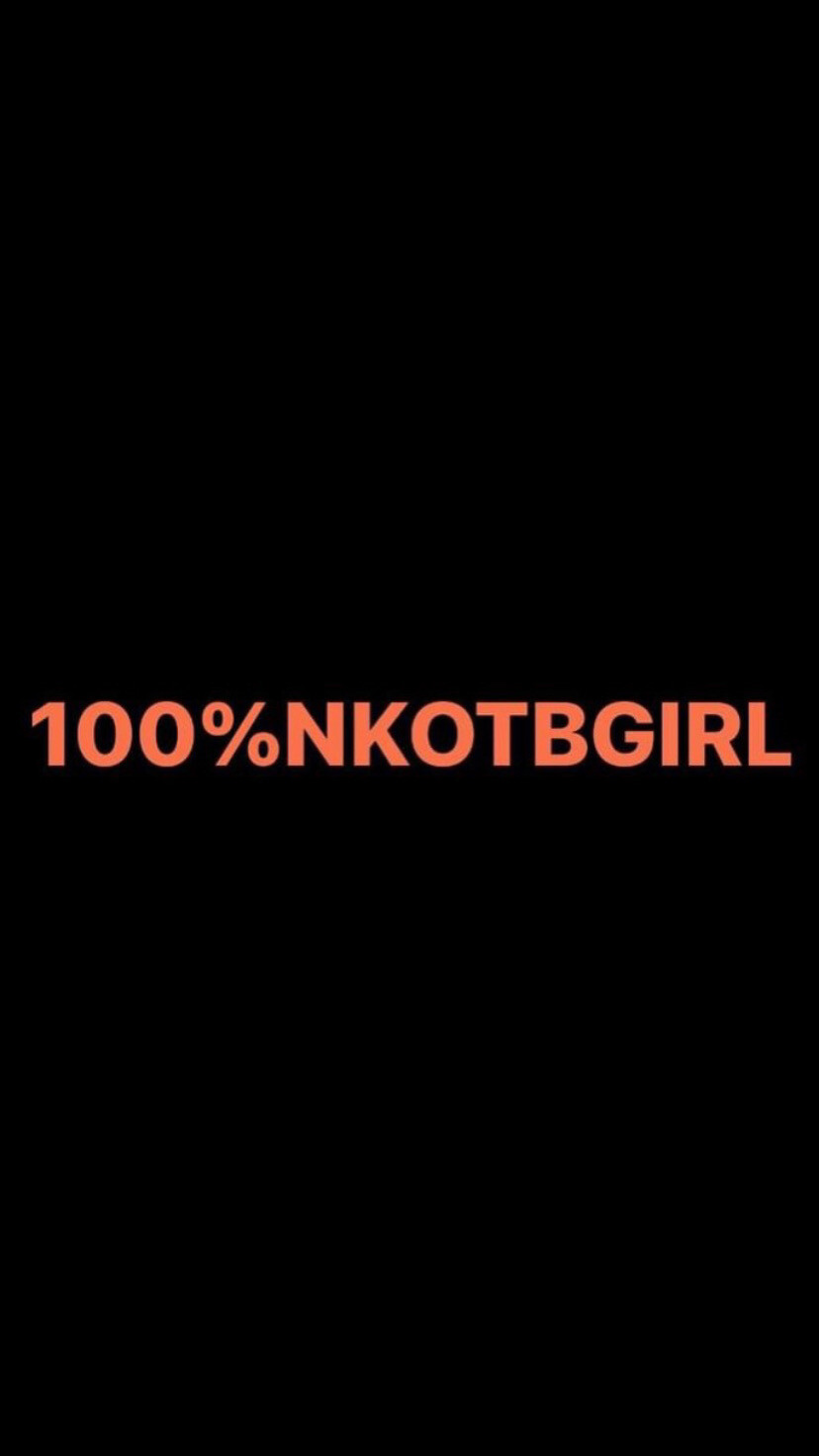 Pre-Order 100%NKOTBGIRL Wristbands (Orange Text)