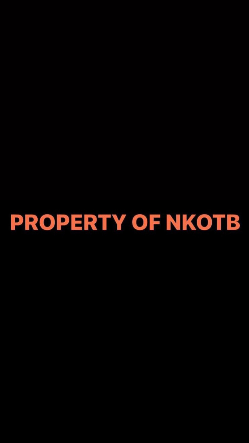 Pre-Order PROPERTY OF NKOTB Wristbands (Orange Text)