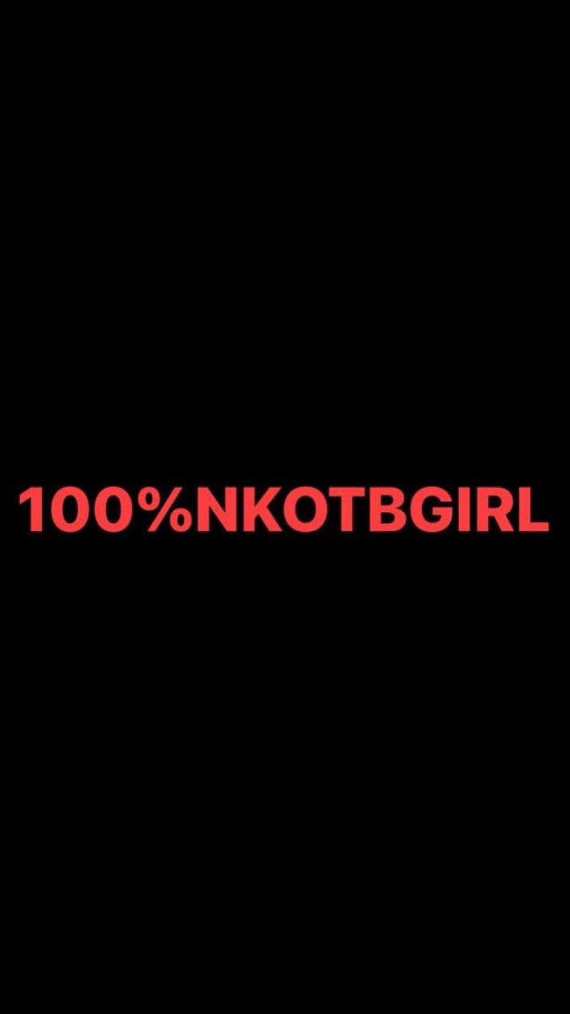 Pre-Order 100%NKOTBGIRL Wristbands (Red Text)