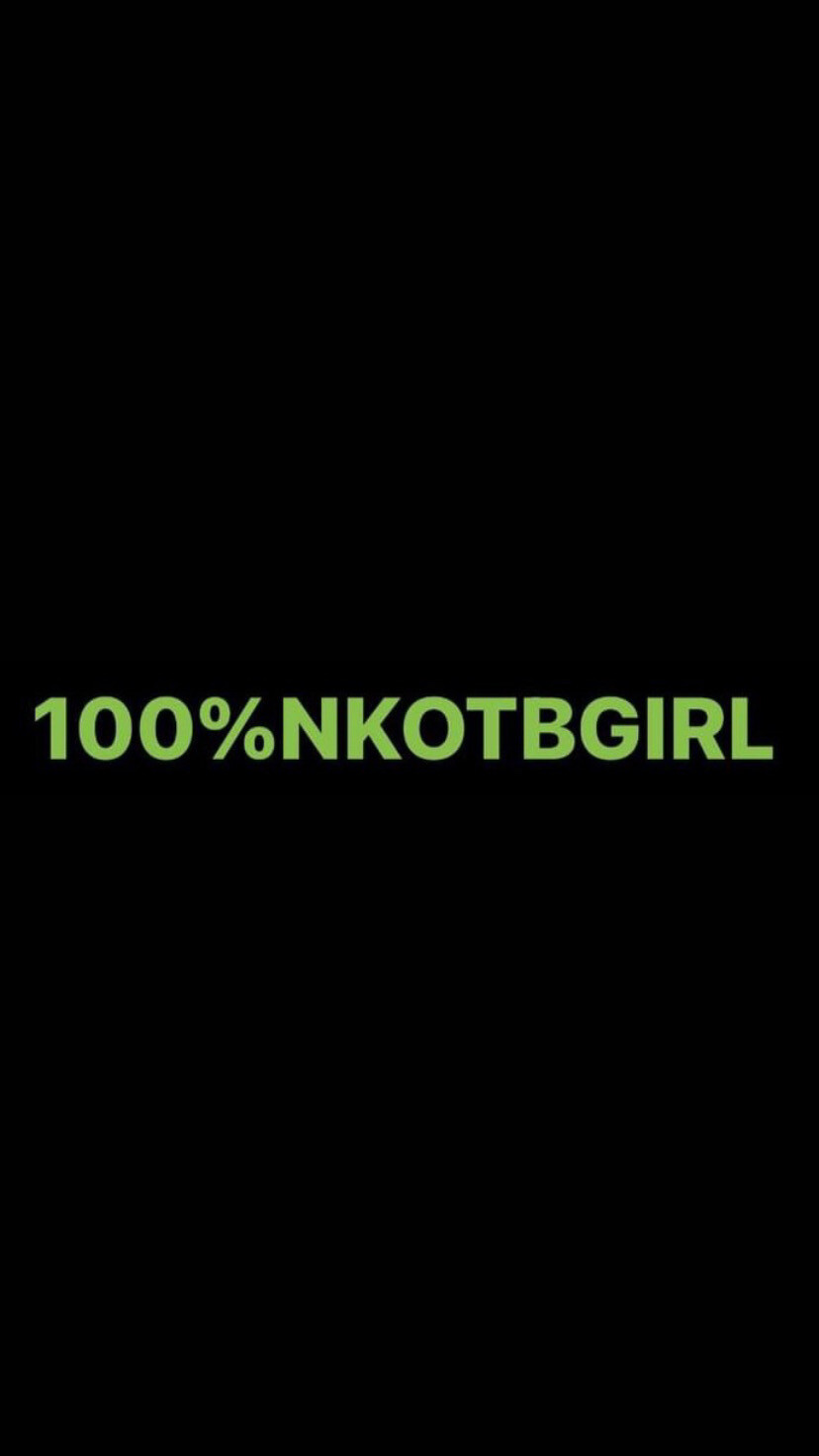 Pre-Order 100%NKOTBGIRL Wristbands (Green Text)