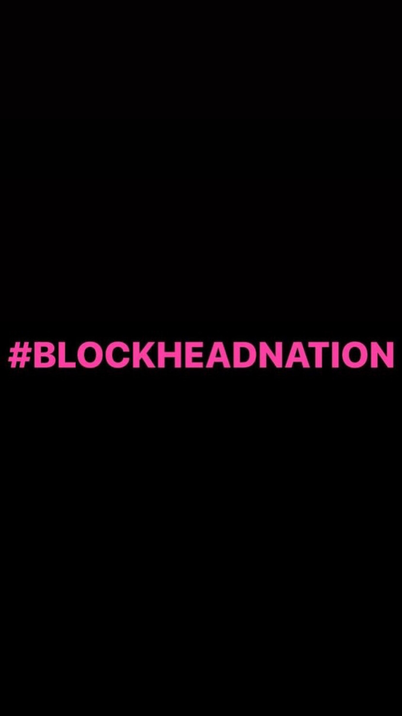 Pre-Order #BLOCKHEADNATION Wristbands (Pink Text)