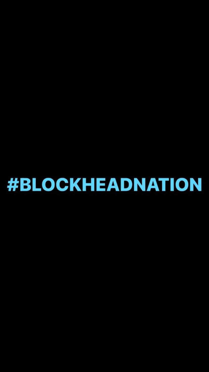 Pre-Order #BLOCKHEADNATION Wristbands (Blue Text)