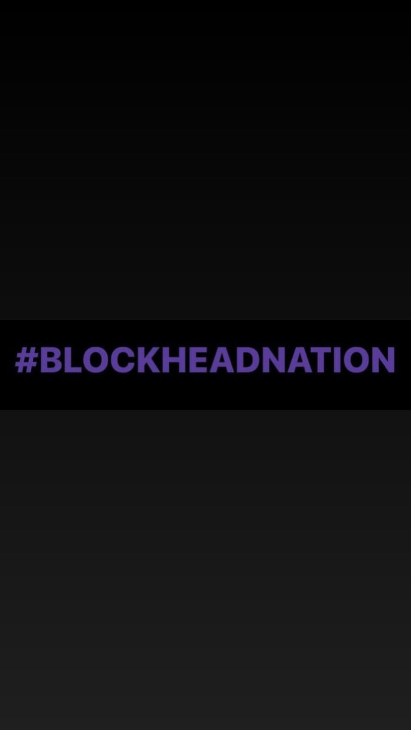 Pre-Order #BLOCKHEADNATION Wristbands (Purple Text)