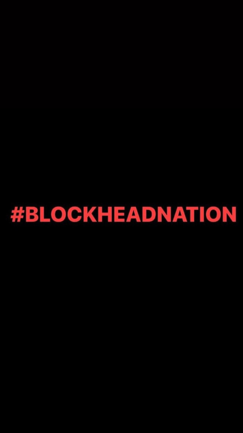 Pre-Order #BLOCKHEADNATION Wristbands (Red Text)