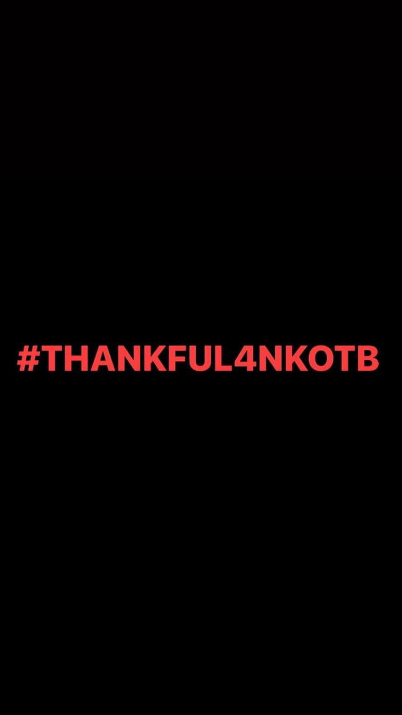 Pre-Order #THANKFUL4NKOTB Wristbands (Red Text)