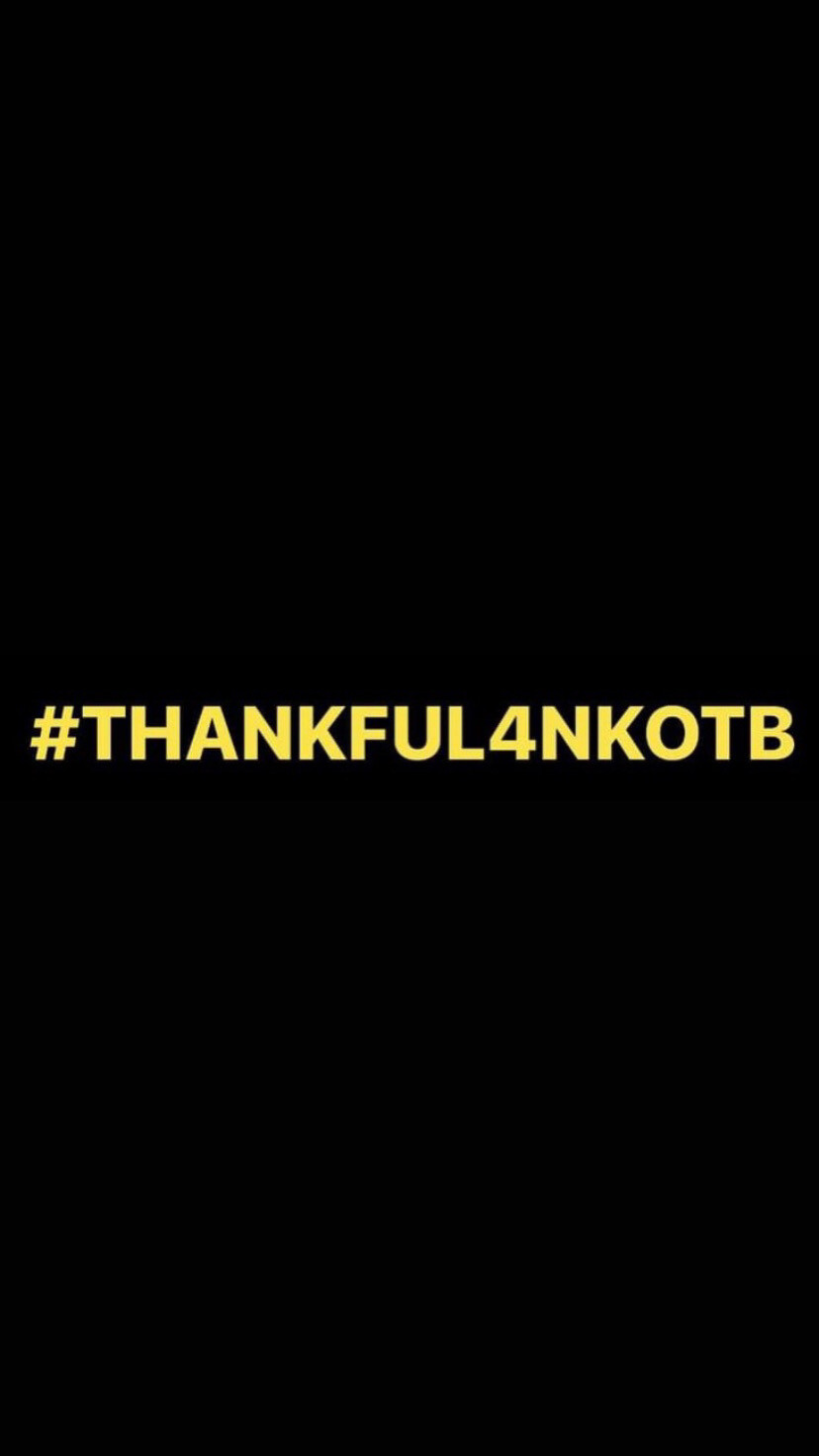 Pre-Order #THANKFUL4NKOTB Wristbands (Yellow Text)