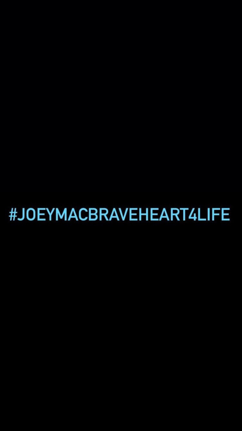 Pre-Order #JOEYMACBRAVEHEART4LIFE Wristbands (Blue Text)