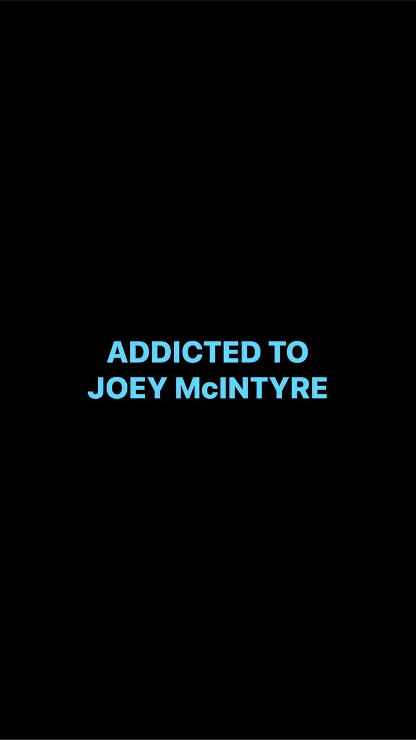 Pre-Order ADDICTED TO JOEY McINTYRE Wristbands (Blue Text)