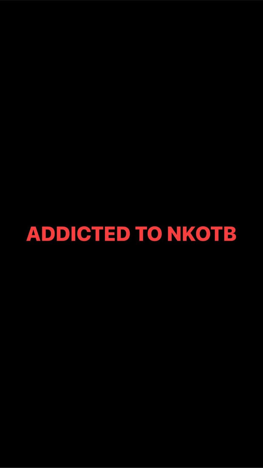 Pre-Order ADDICTED TO NKOTB Wristbands (Red Text)
