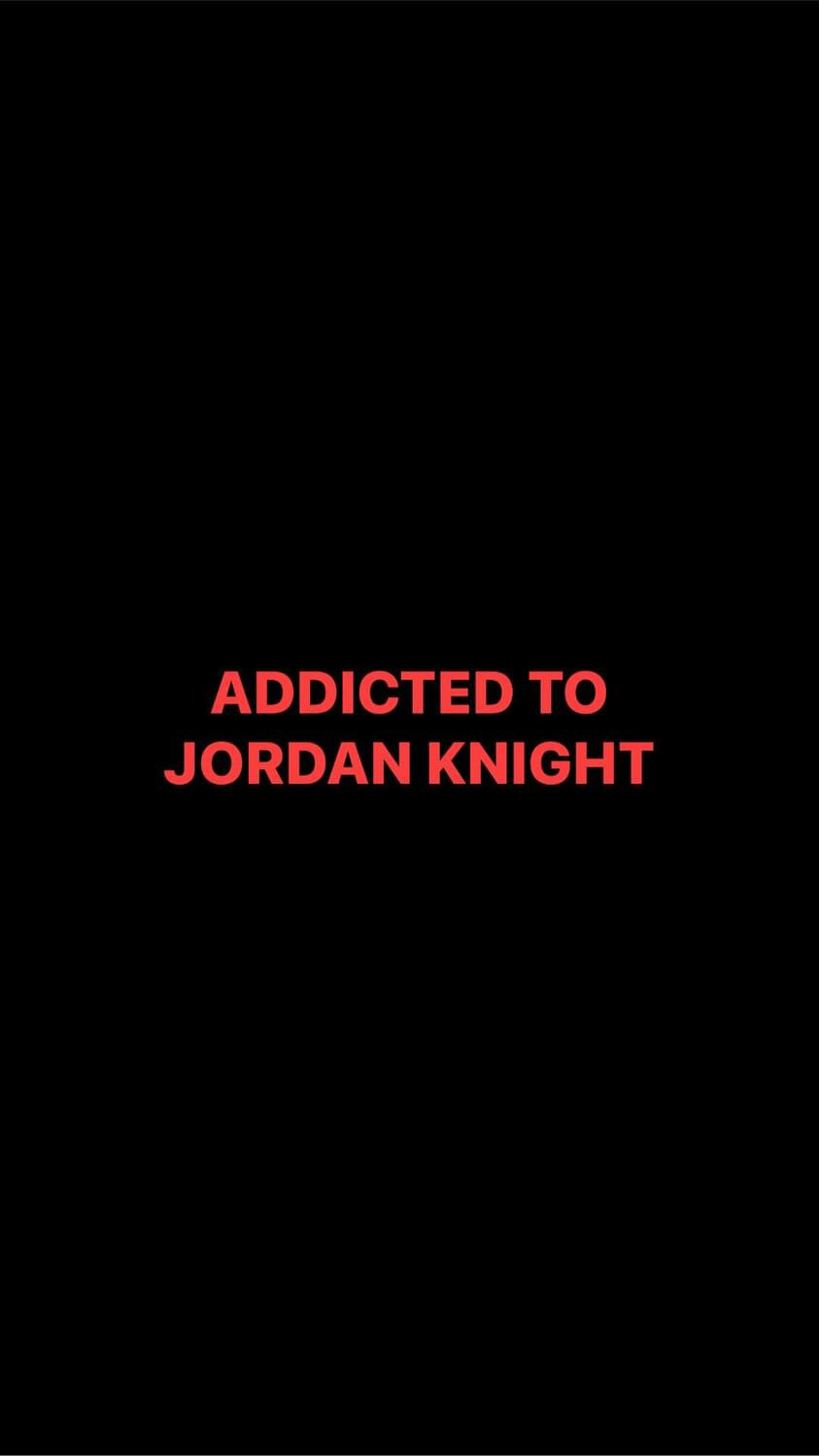Pre-Order ADDICTED TO JORDAN KNIGHT Wristbands (Red Text)