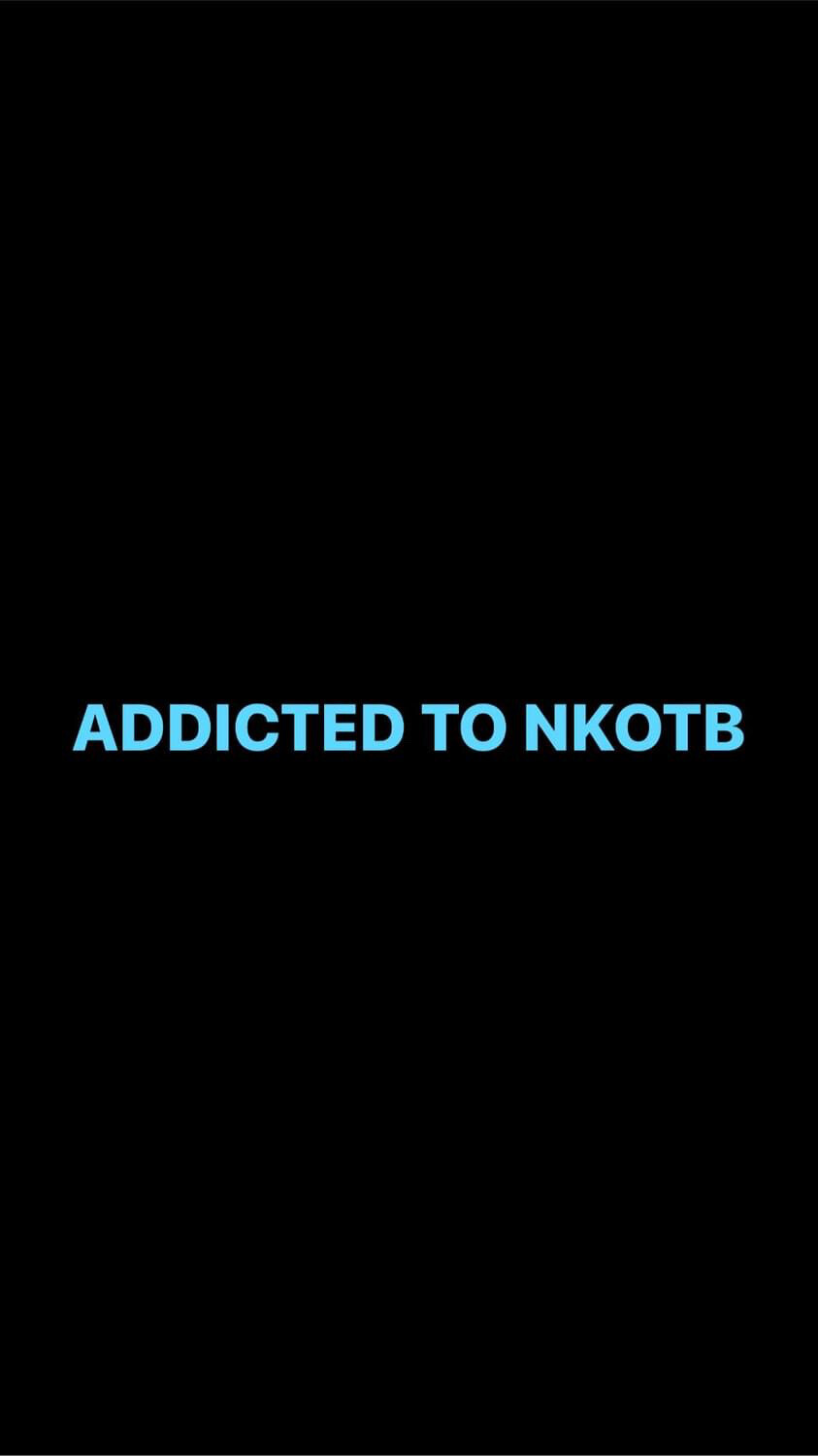 Pre-Order ADDICTED TO NKOTB Wristbands (Blue Text)