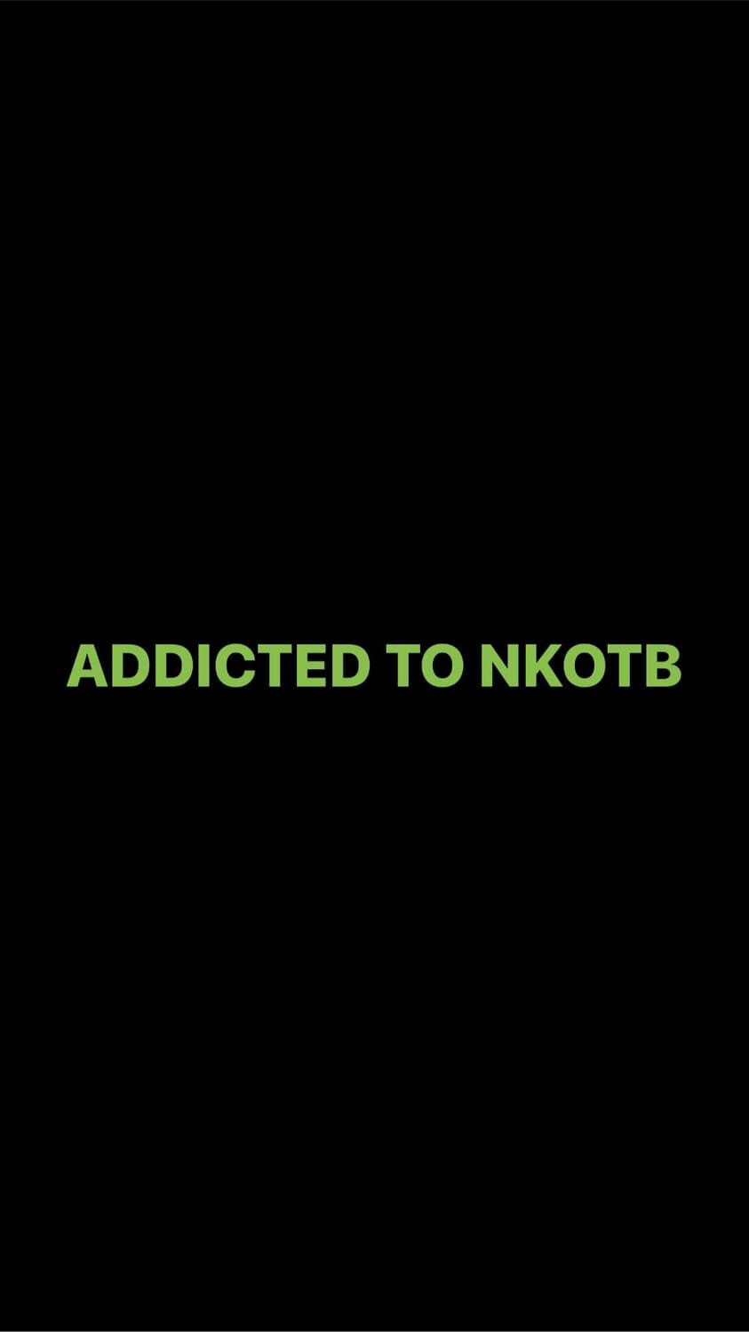 Pre-Order ADDICTED TO NKOTB Wristbands (Green Text)