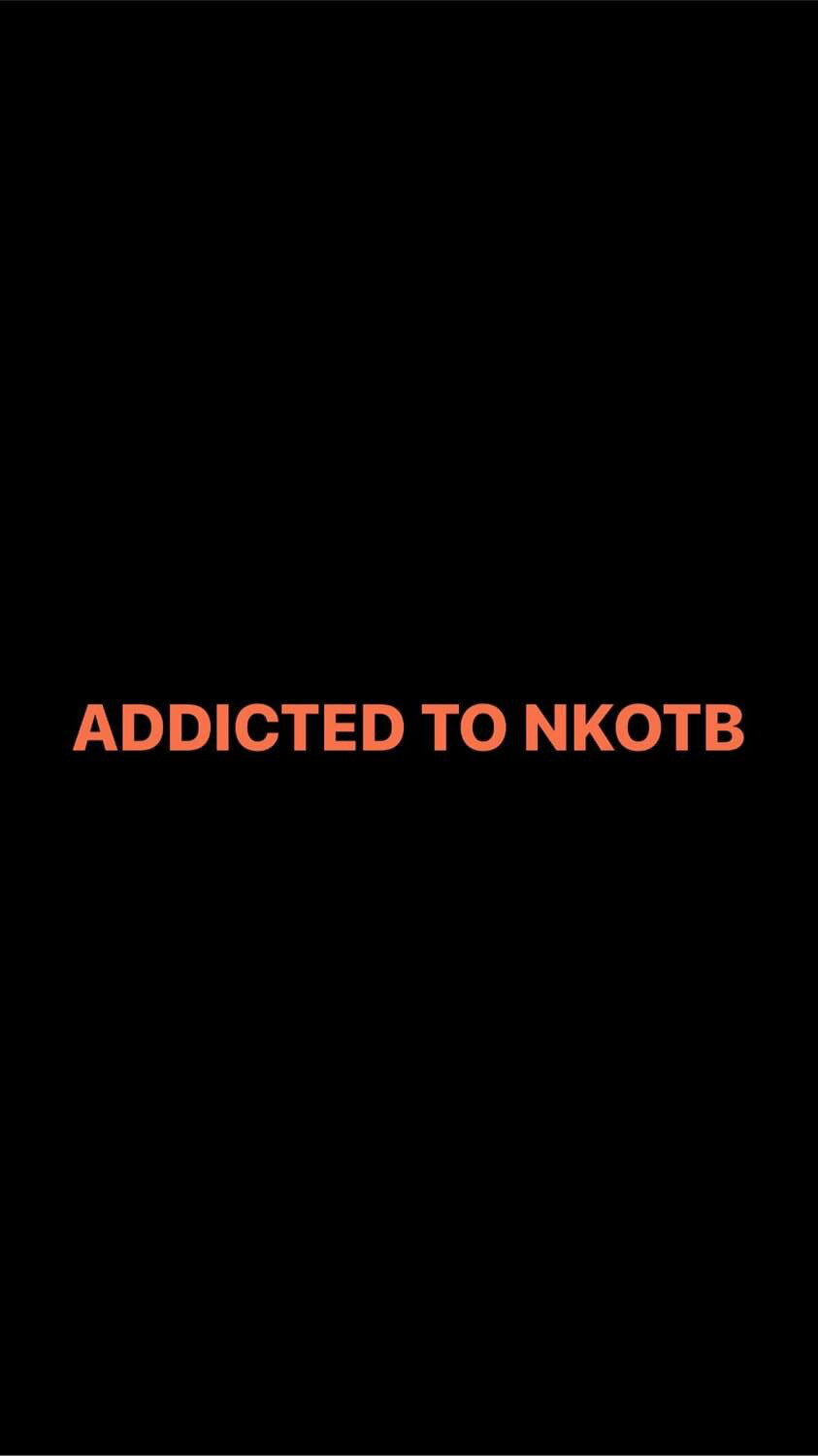Pre-Order ADDICTED TO NKOTB Wristbands (Orange Text)