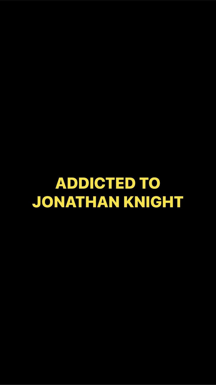 Pre-Order ADDICTED TO JONATHAN KNIGHT Wristbands (Yellow Text)