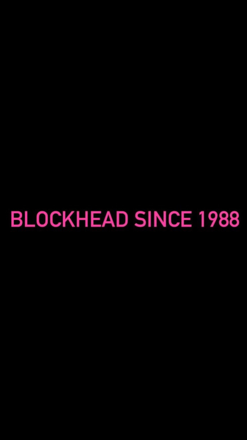 Pre-Order BLOCKHEAD SINCE 1988 Wristbands (Pink Text)
