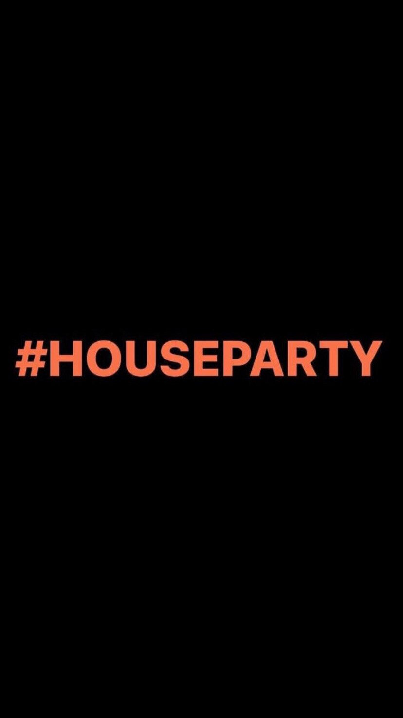 Pre-Order #HOUSEPARTY Wristbands (Orange Text)