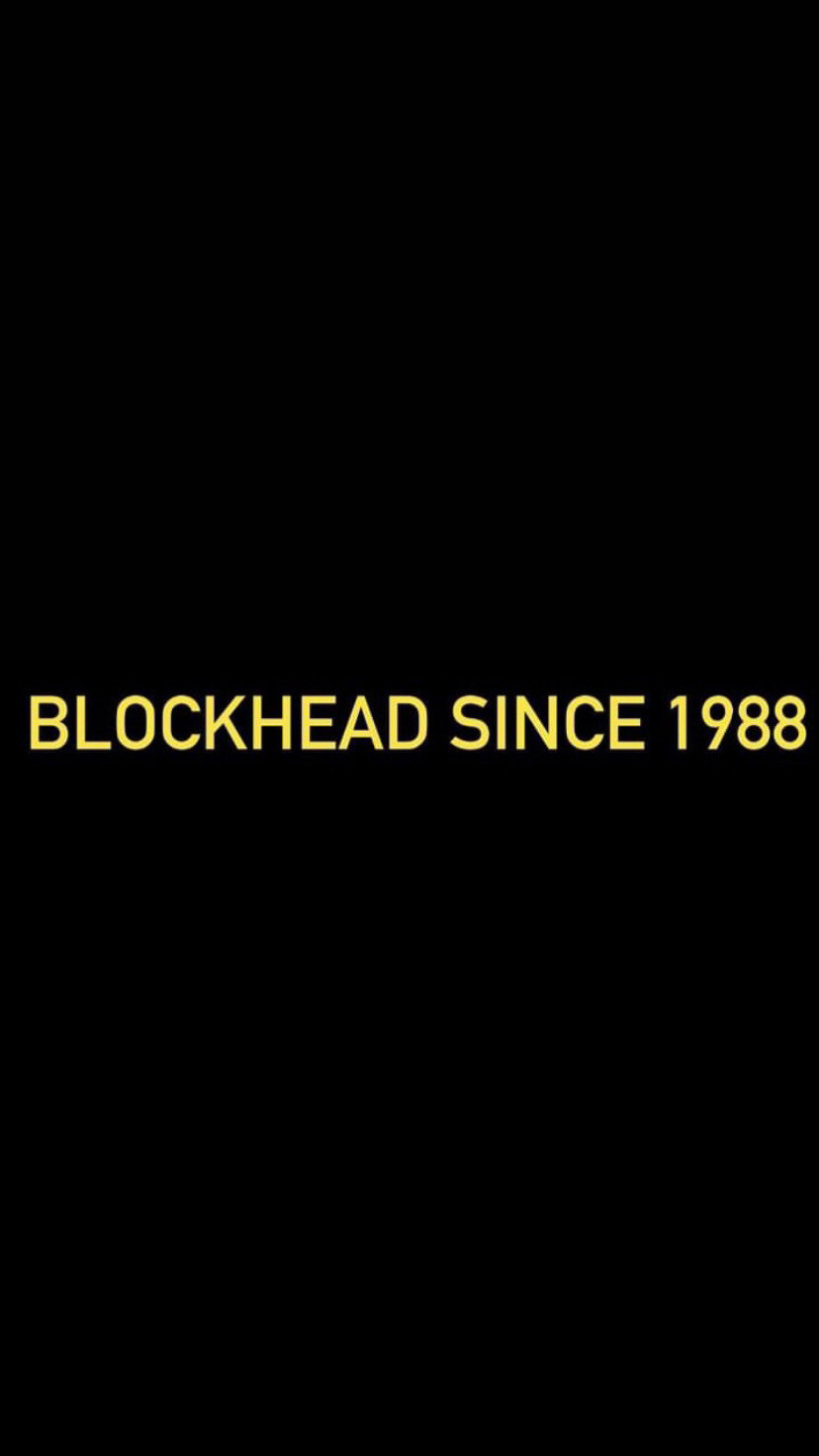 Pre-Order BLOCKHEAD SINCE 1988 Wristbands (Yellow Text)