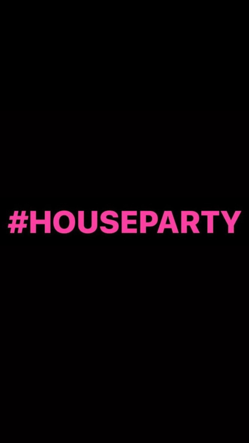 Pre-Order #HOUSEPARTY Wristbands (Pink Text)