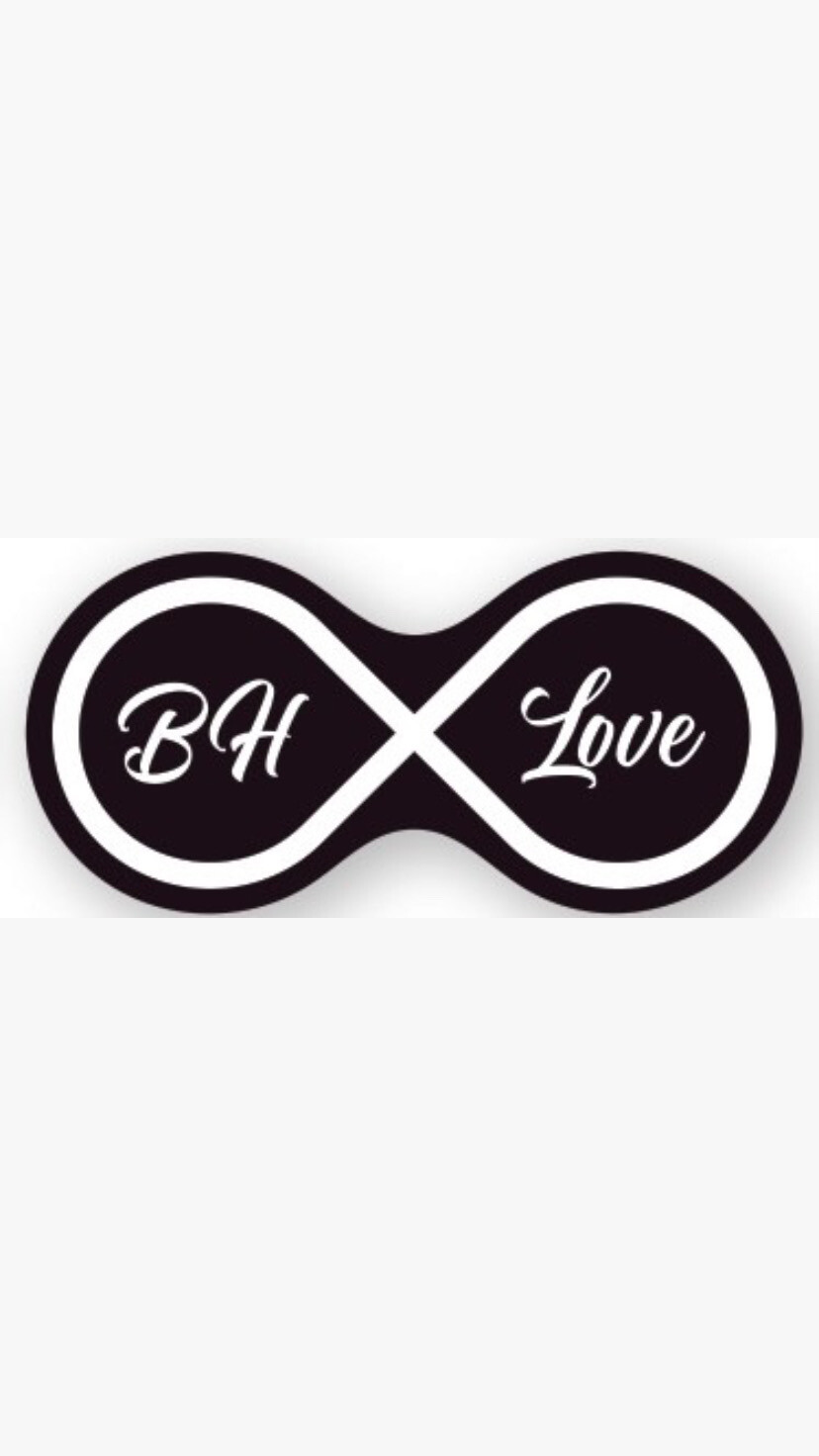 Pre-Order BH Love Infinity Bumper Stickers Black &amp; White Colour