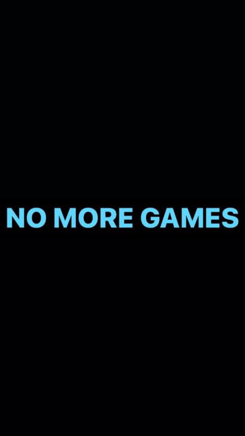 Pre-Order NO MORE GAMES Wristbands (Blue Text)