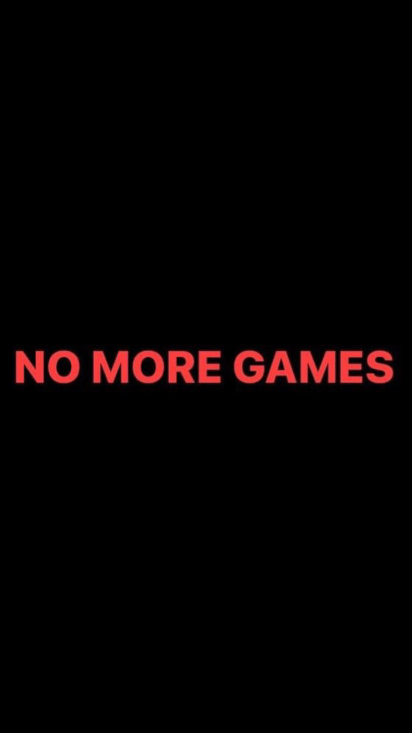 Pre-Order NO MORE GAMES Wristbands (Red Text)