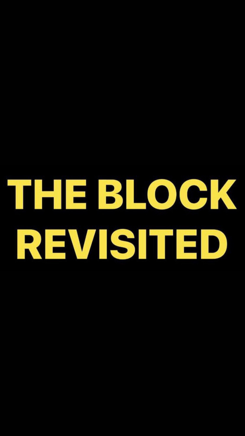 Pre-Order THE BLOCK REVISITED Wristbands (Yellow Text)