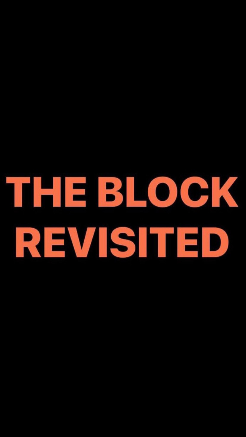 Pre-Order THE BLOCK REVISITED Wristbands (Orange Text)
