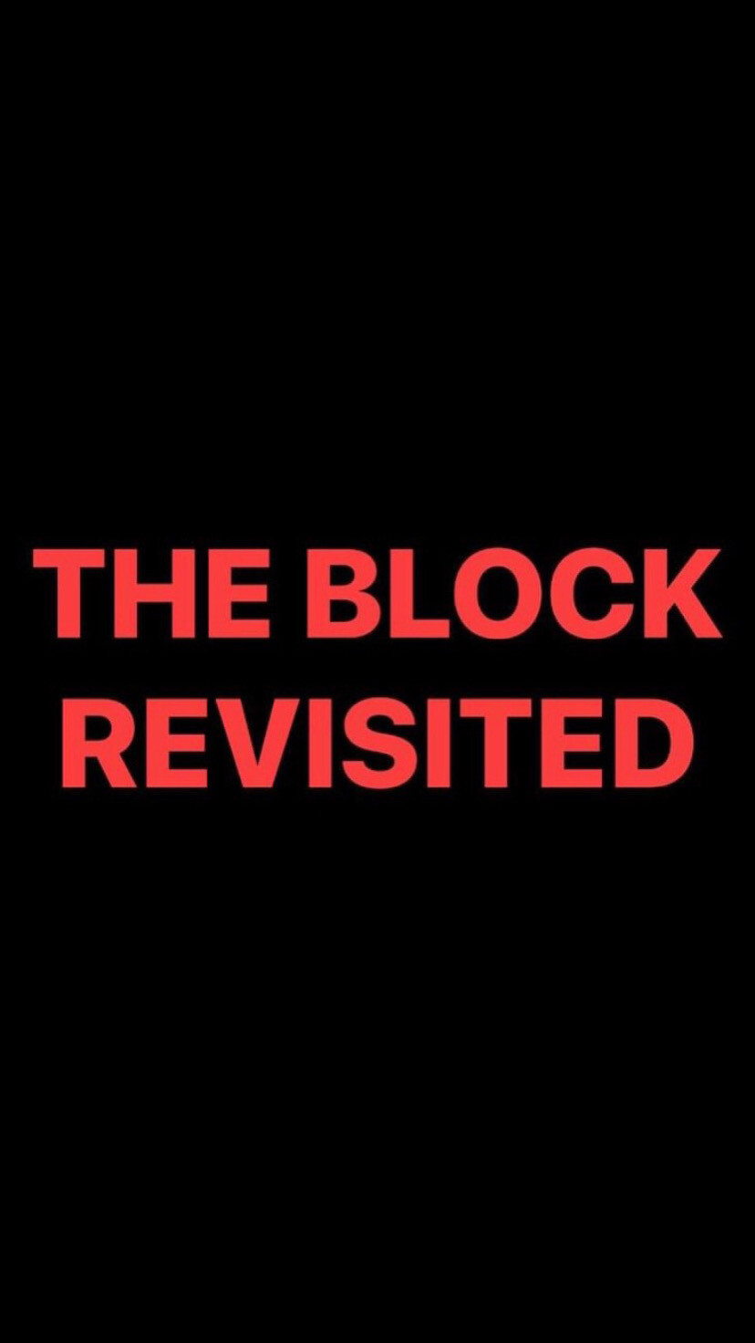 Pre-Order THE BLOCK REVISITED Wristbands (Red Text)