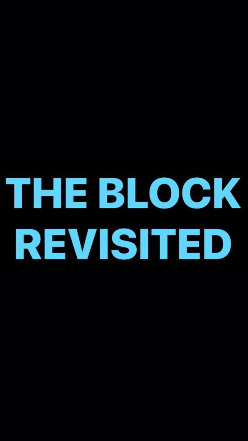 Pre-Order THE BLOCK REVISITED Wristbands (Blue Text)