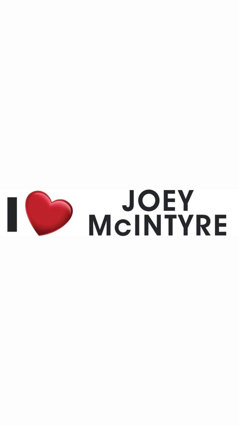 Pre-Order I ❤️ JOEY McINTYRE Bumper Stickers