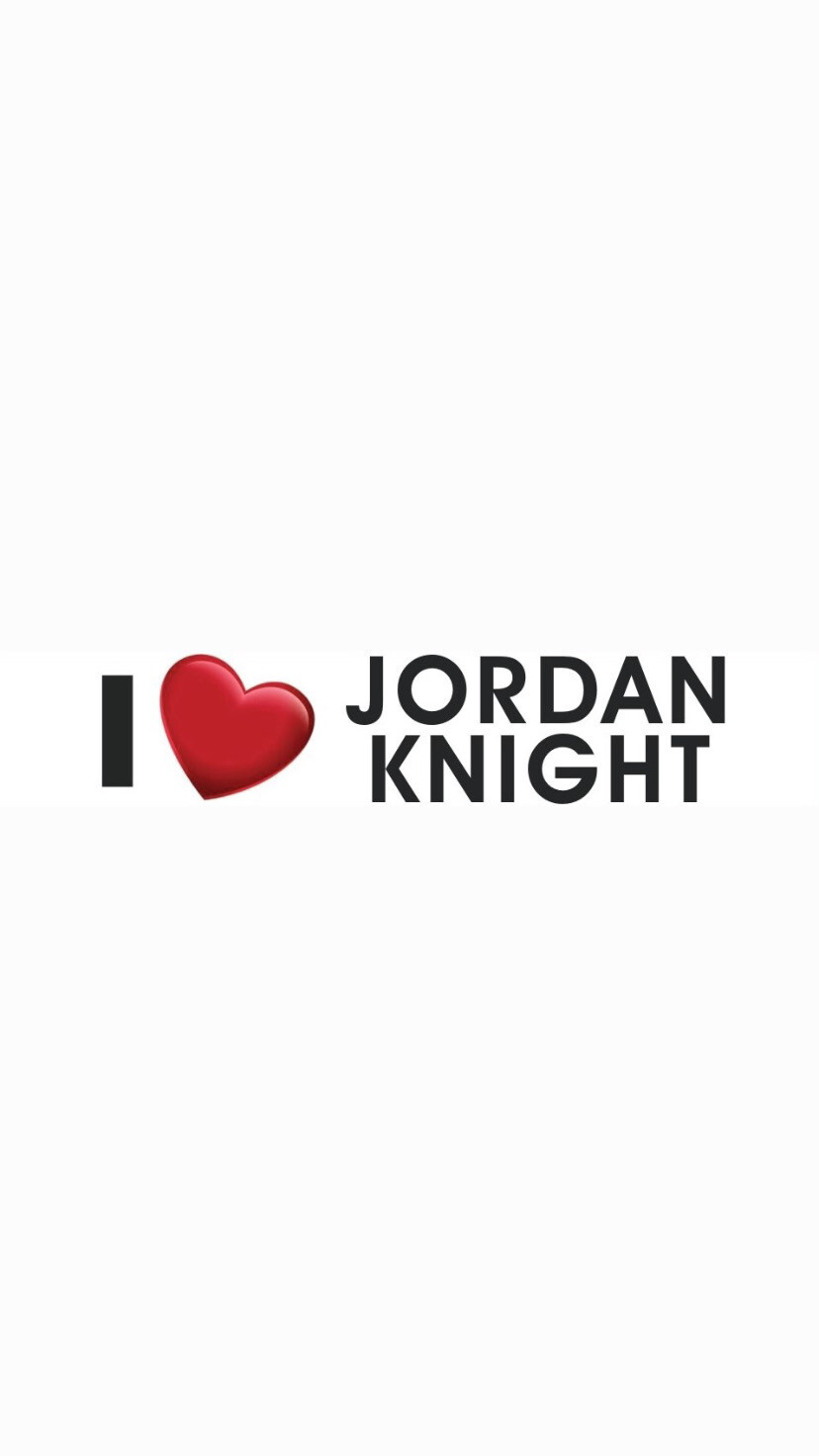 Pre-Order I ❤️ JORDAN KNIGHT Bumper Stickers