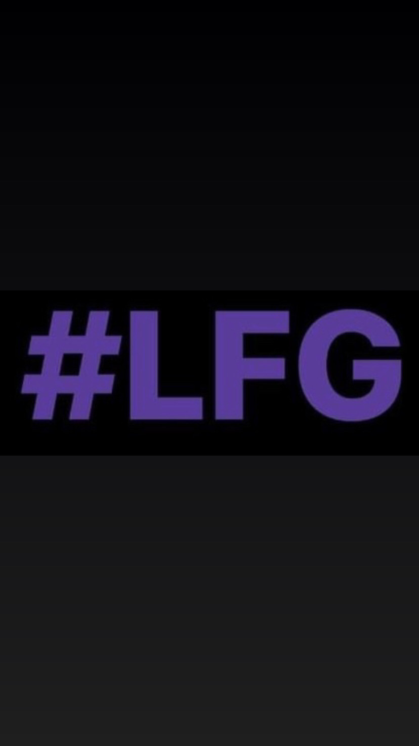 Pre-Order #LFG Wristbands (Purple Text)