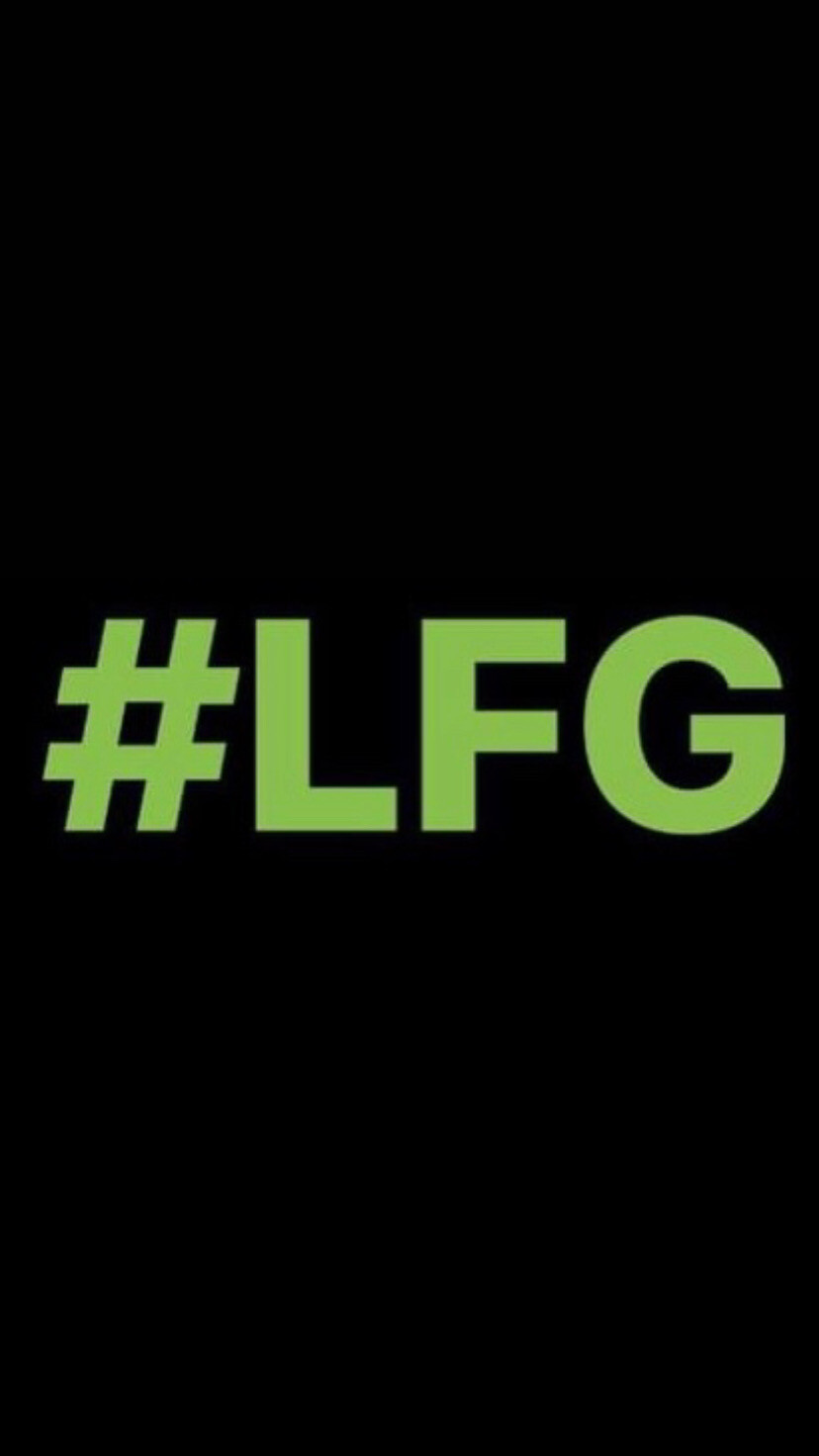 Pre-Order #LFG Wristbands (Green Text)