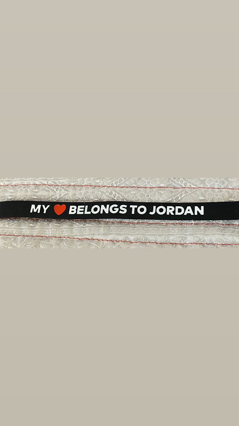 MY ❤️ BELONGS TO JORDAN Wristbands