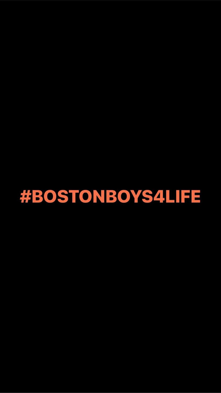 Pre-Order #BOSTONBOYS4LIFE Wristbands (Orange Text)