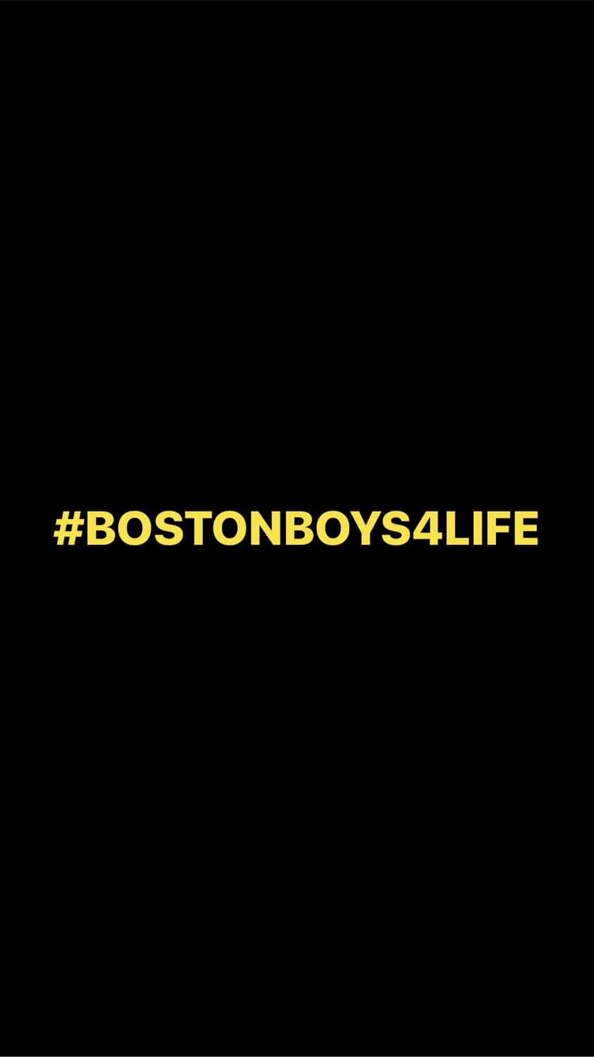 Pre-Order #BOSTONBOYS4LIFE Wristbands (Yellow Text)
