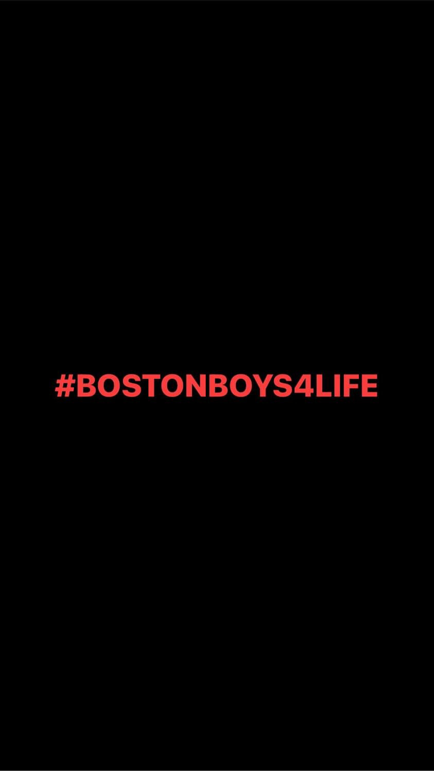 Pre-Order #BOSTONBOYS4LIFE Wristbands (Red Text)