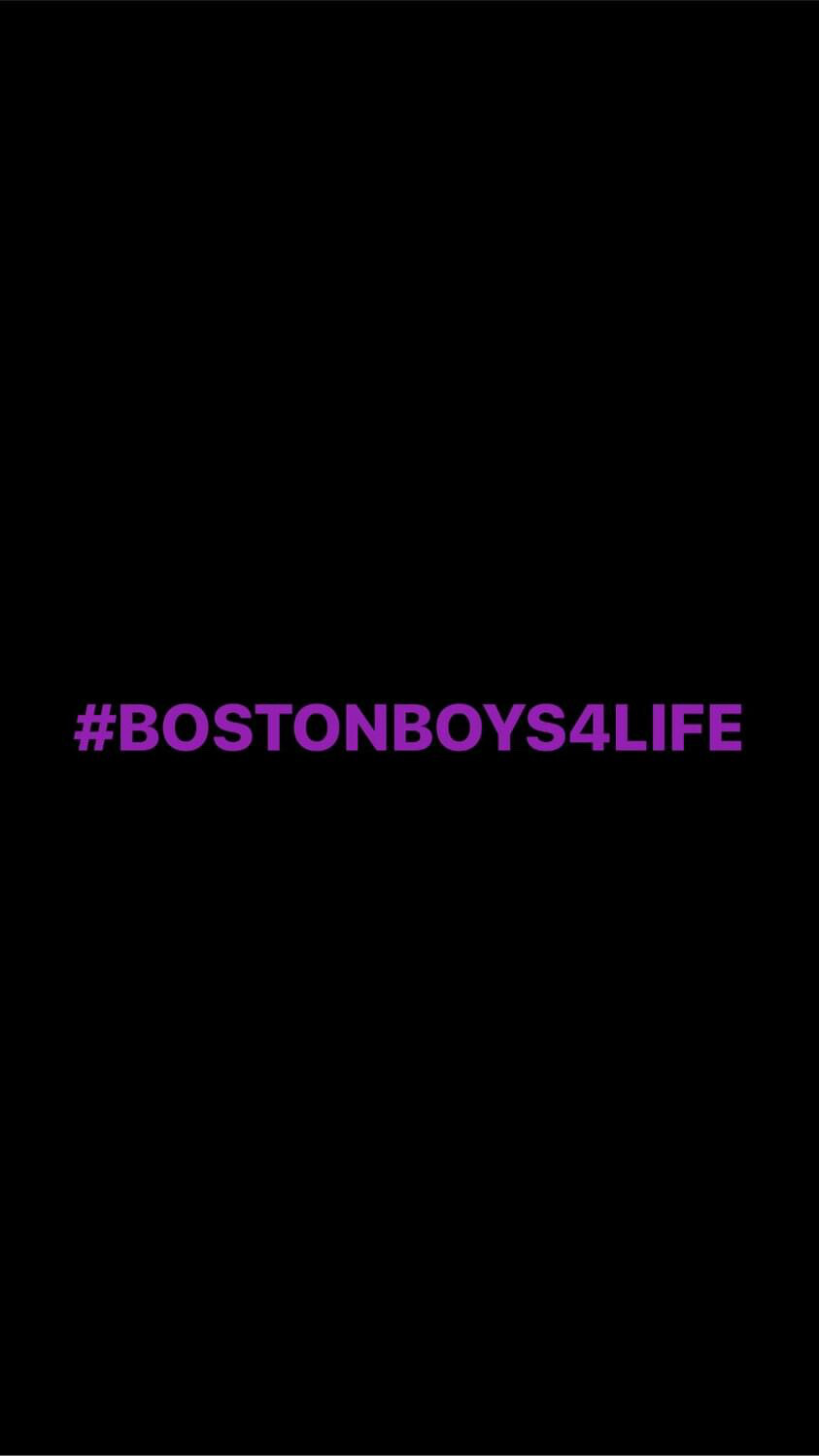 Pre-Order #BOSTONBOYS4LIFE Wristbands (Purple Text)