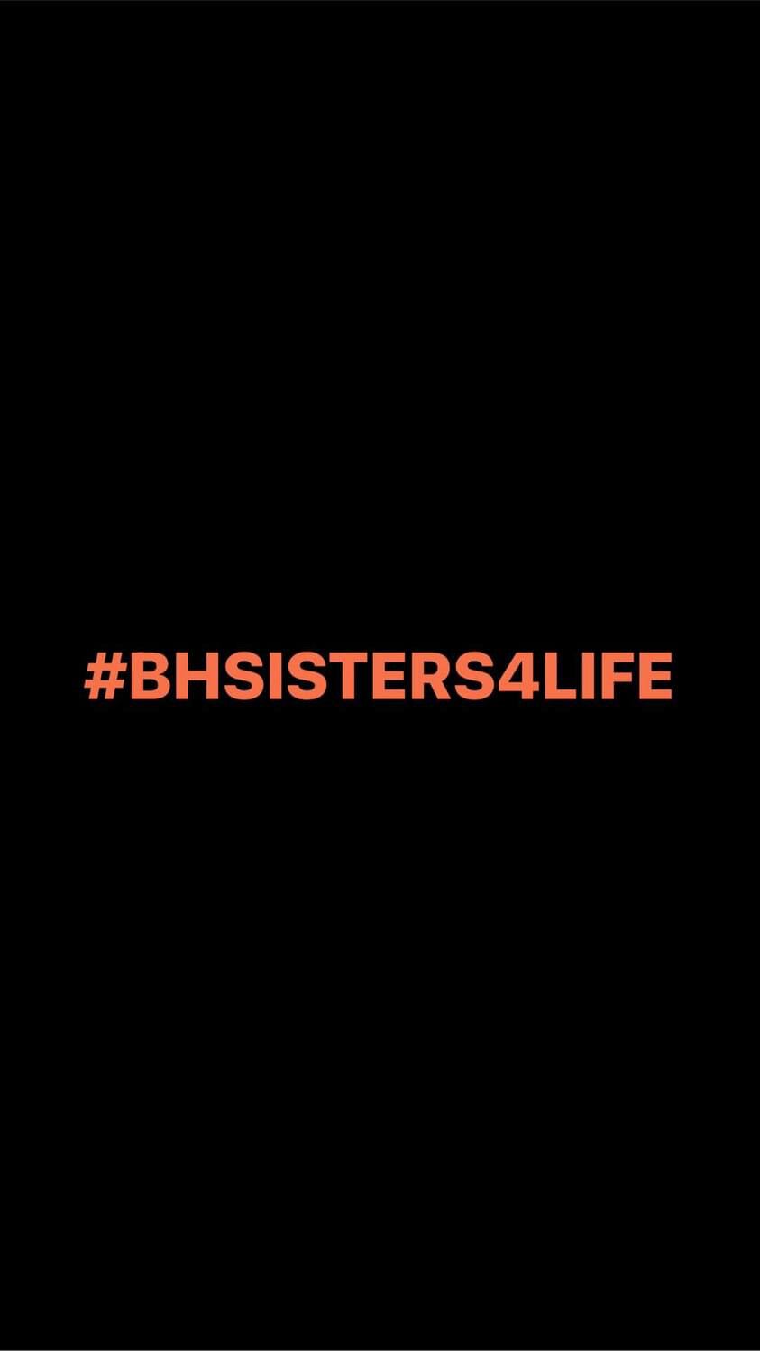 Pre-Order #BHSISTERS4LIFE Wristbands (Orange Text)