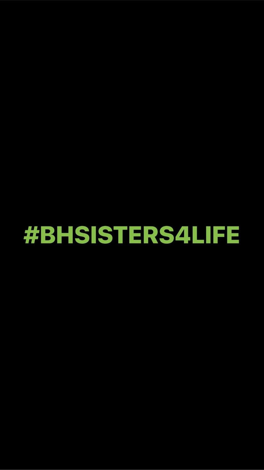 Pre-Order #BHSISTERS4LIFE Wristbands (Green Text)