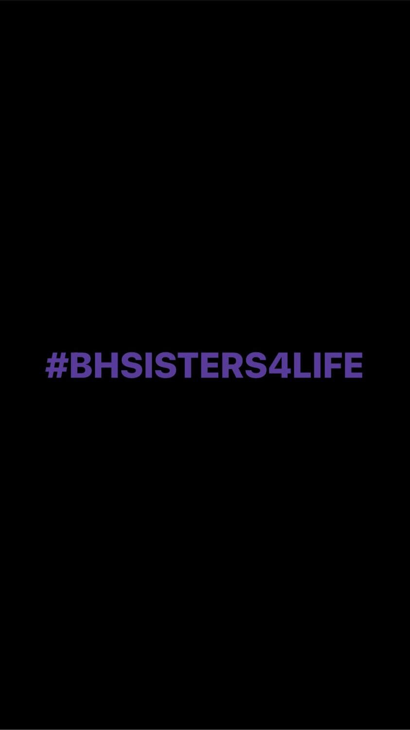 Pre-Order #BHSISTERS4LIFE Wristbands (Purple Text)