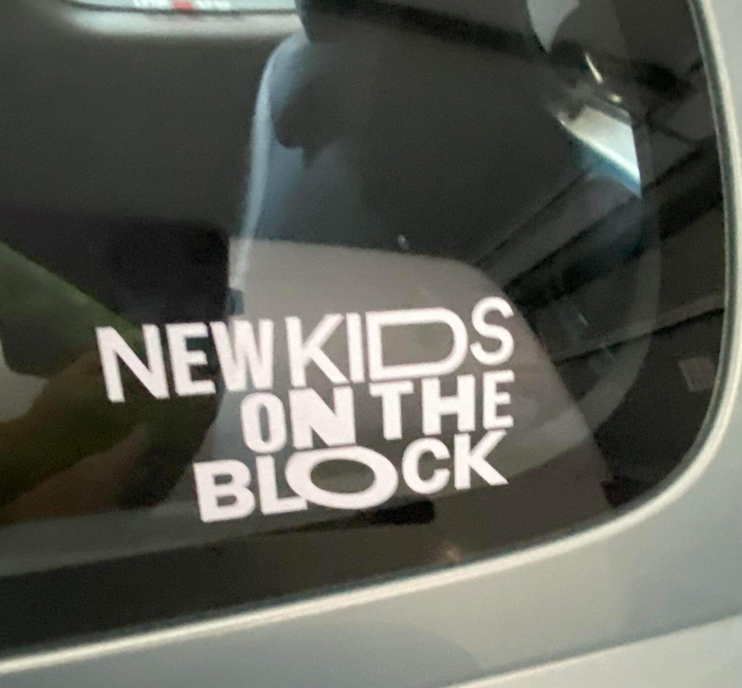 NEW KIDS ON THE BLOCK Decals (White Colour) Size 162 X 86mm