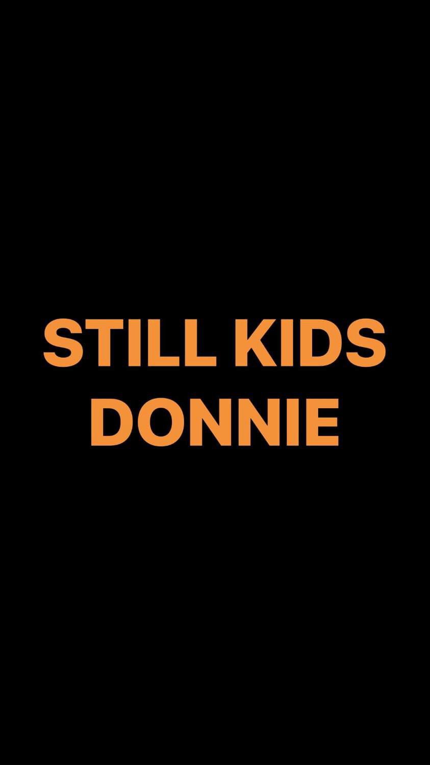 Pre-Order STILL KIDS DONNIE Wristbands (Orange Text)