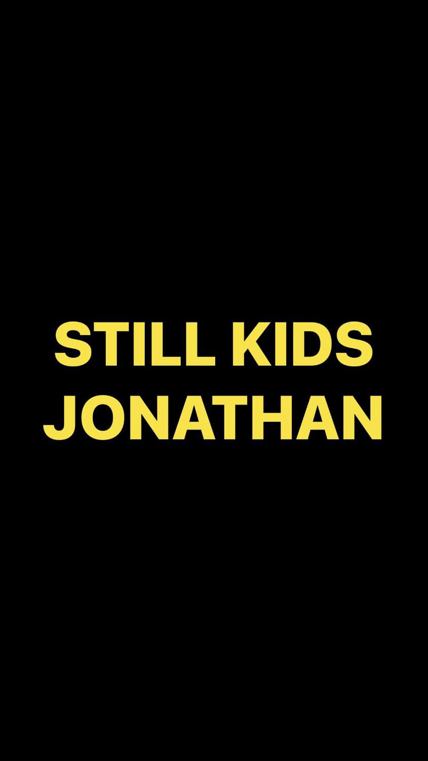 Pre-Order STILL KIDS JONATHAN Wristbands (Yellow Text)
