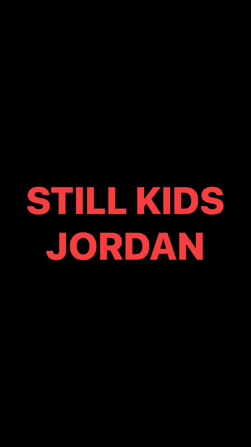 Pre-Order STILL KIDS JORDAN Wristbands (Red Text)