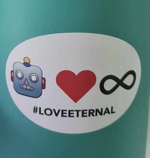🤖❤️♾️ #LOVEETERNAL Bumper Stickers