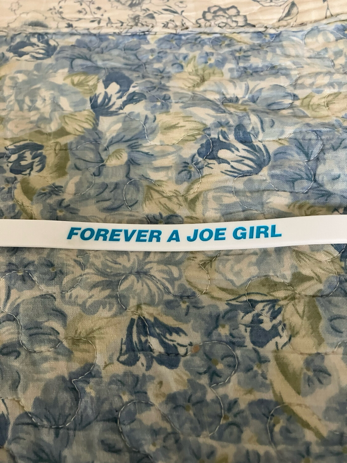 FOREVER A JOE GIRL Wristbands (Blue Text)