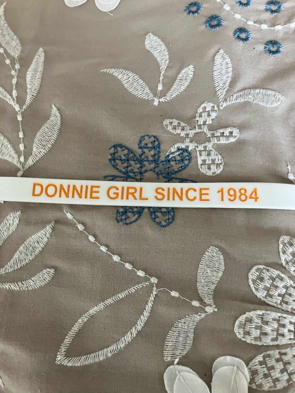 DONNIE GIRL SINCE 1984 Wristbands ( Orange Text)
